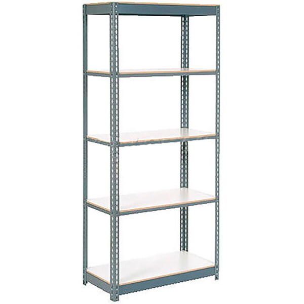 Extra Heavy Duty Shelving 36Wx18Dx96H 6 Shelves 1500 lbs. Cap. Per Shelf GRY